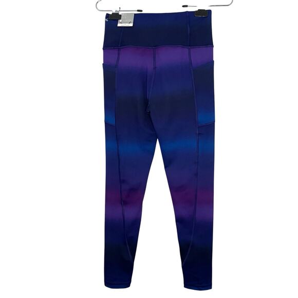 Victoria’s Secret On Point Flow High Rise Leggings Size 4 New Purple Ombre Gym - Picture 4 of 9